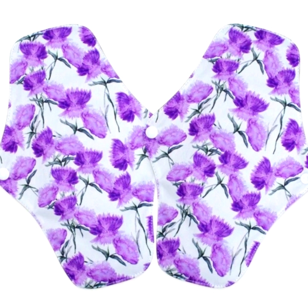 4 Pcs Reusable Bamboo Menstrual Pads, Breathable Mesh Surface Cloth Pads